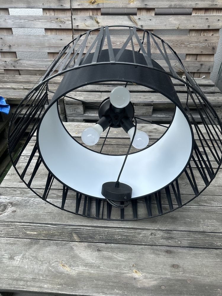 Nowoczesna lampa wisząca loft / industrialna 3xE27