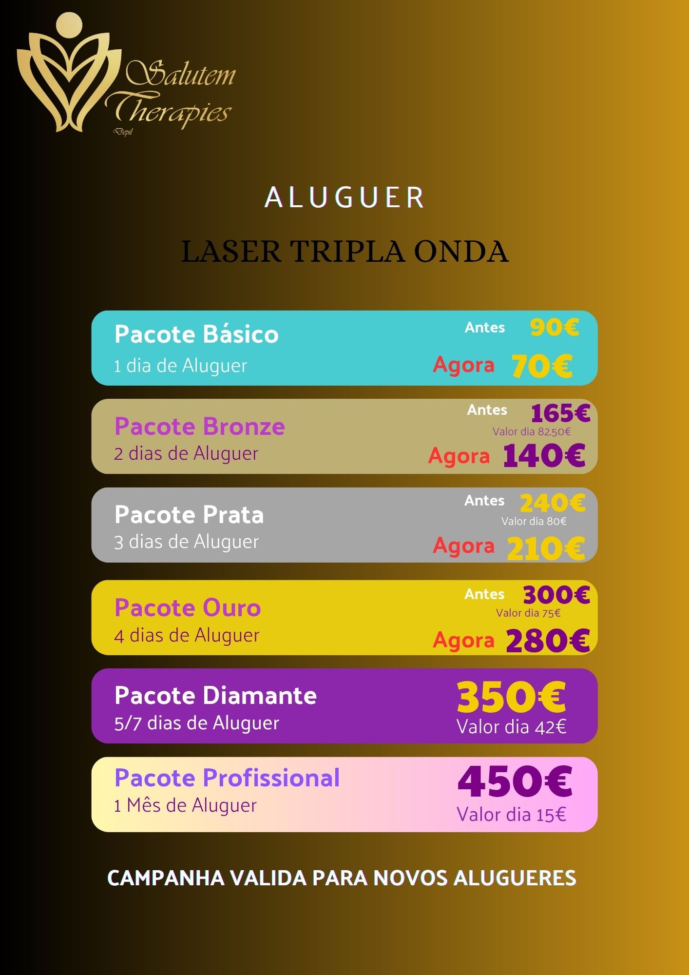 Aluguer de Laser Diodo & Tripla onda