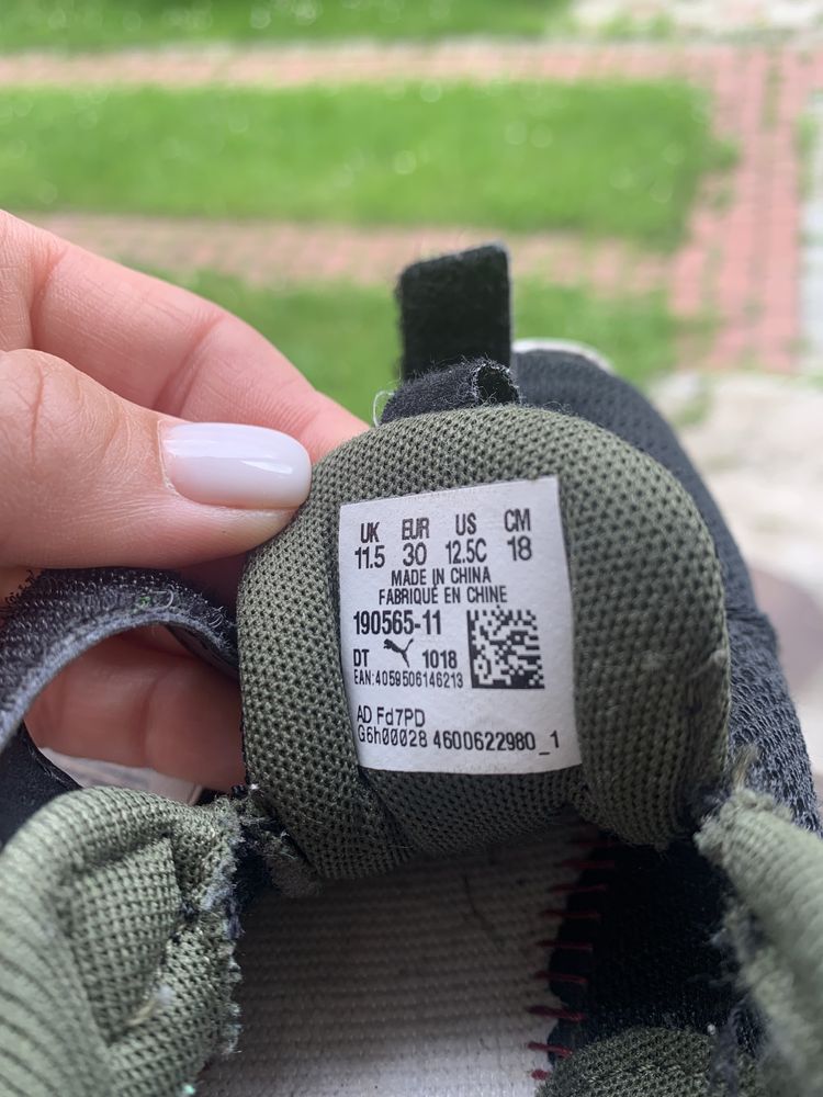 Кроссовки летние пума puma оригинал 17-18см 30 размер