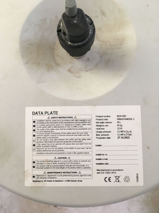 Bufor PANASONIC 50 L nierdzewny PAW-BTANK50L-2 do pomp ciepła