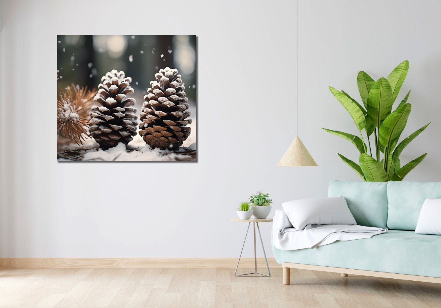 Obraz 100x90cm Zimowa Symetria