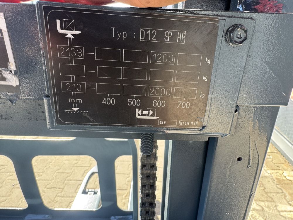 Paleciak elektryczny Linde 2019 r 210 cm 1200 kg D 12 sp wózek rydwan