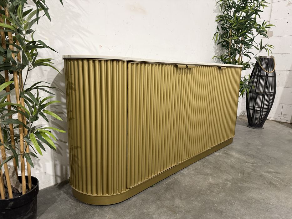Designerska metalowa komoda włoska marmur super stan dowóz wysył