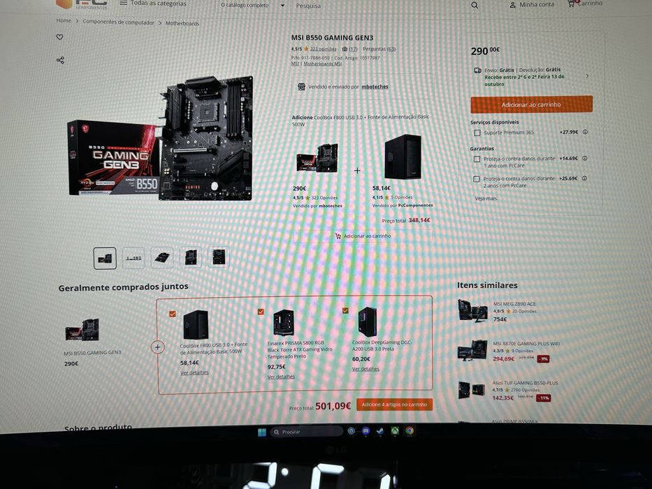 Kit PC – Ryzen 5 5600X + MSI B550 + 32GB RAM