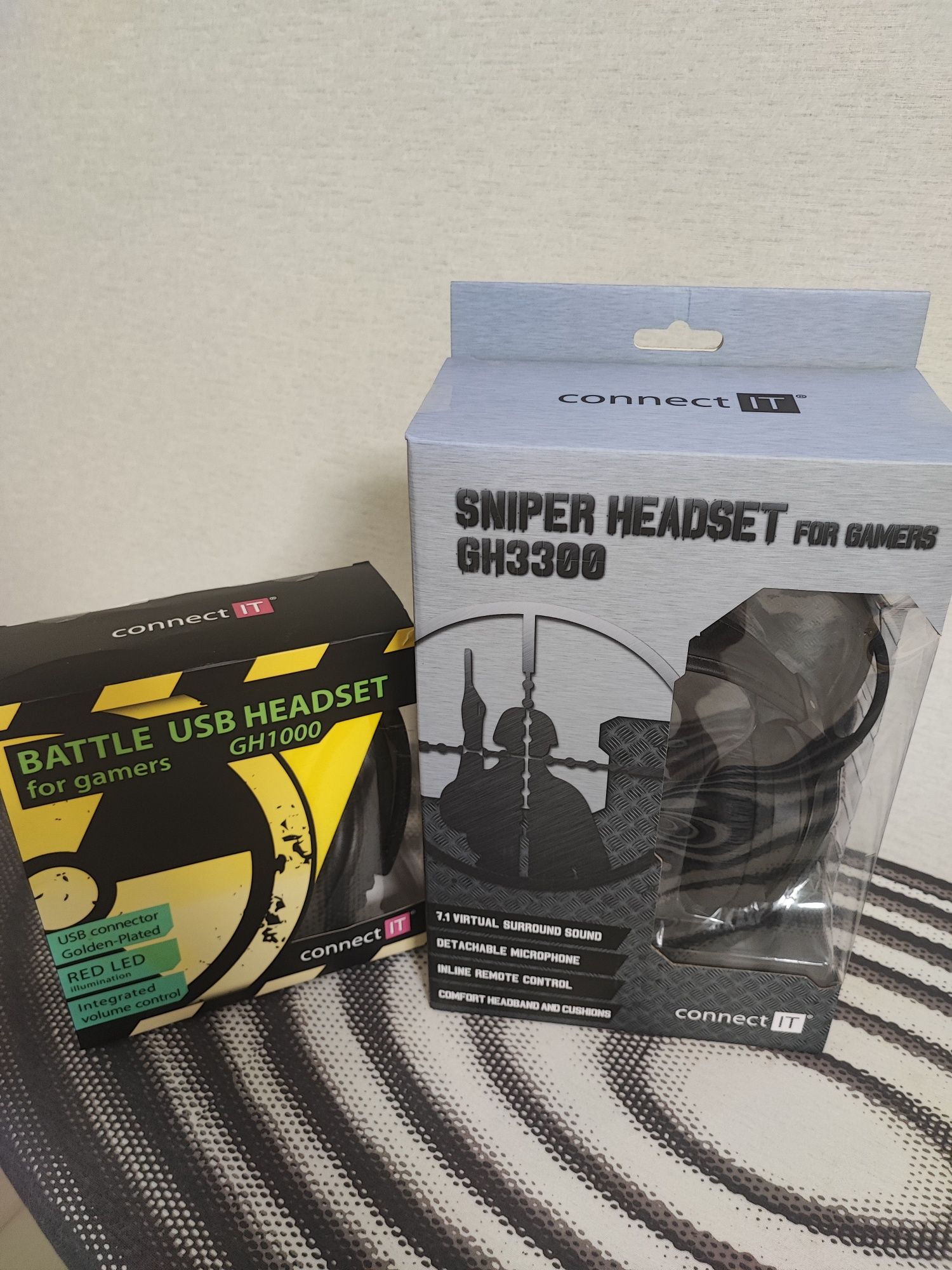 Игровая полноразмерная гарнитура Connect IT GH3300 Sniper (USB) с микр