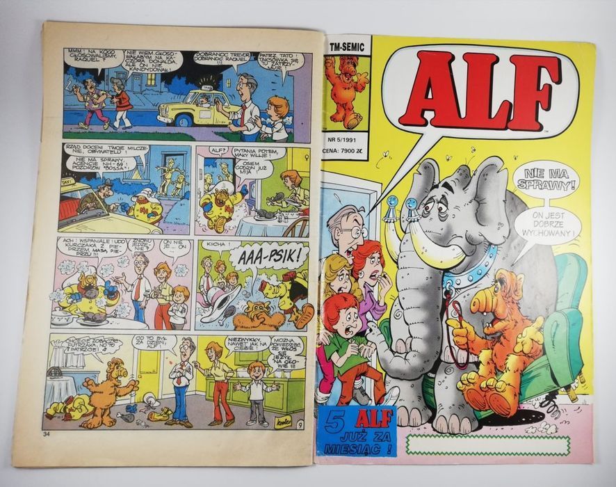 Stary komiks kolekcjonerski Alf Tm-semic 4/1991