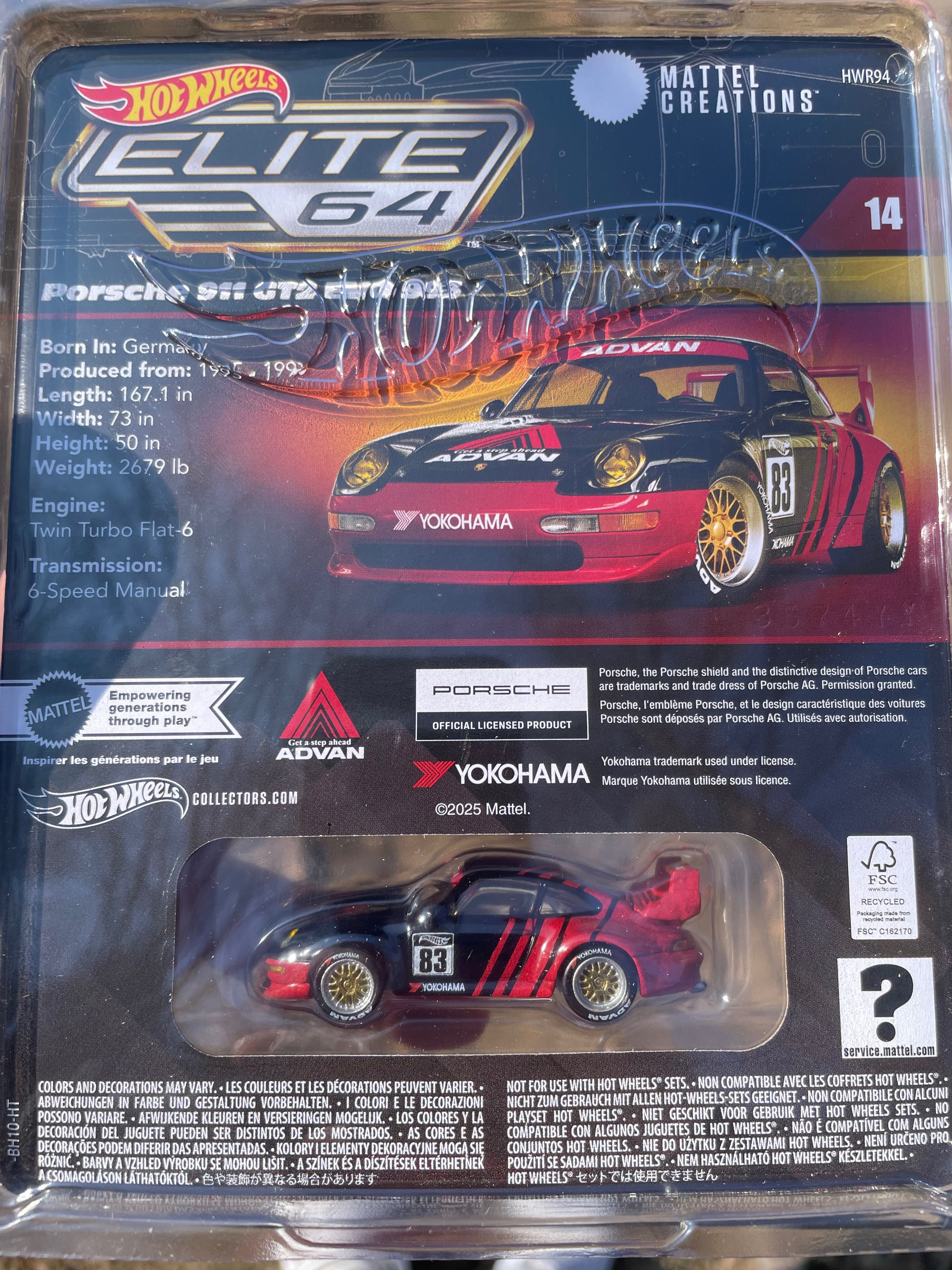 Hot Wheels Porsche 911 GT2 evo 993