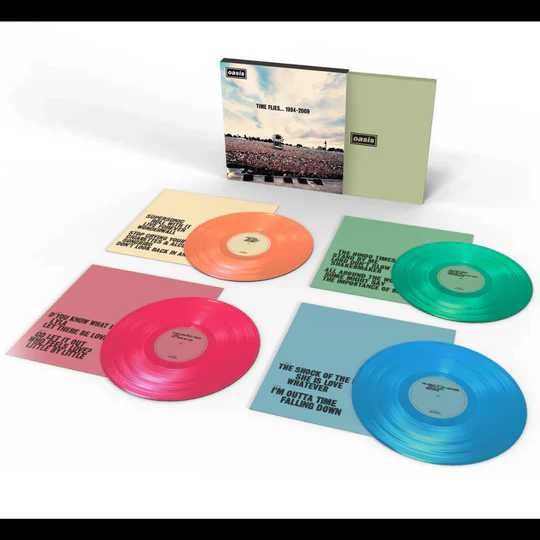OASIS‎ Time Flies.. 1994_2009 - RSD 2025  4xLP kolor. Folia. NAJTANIEJ