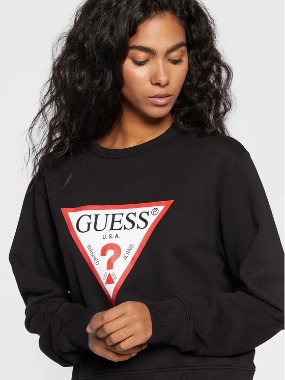 Guess Світшот Original Чорний Regular Fit Розміру S