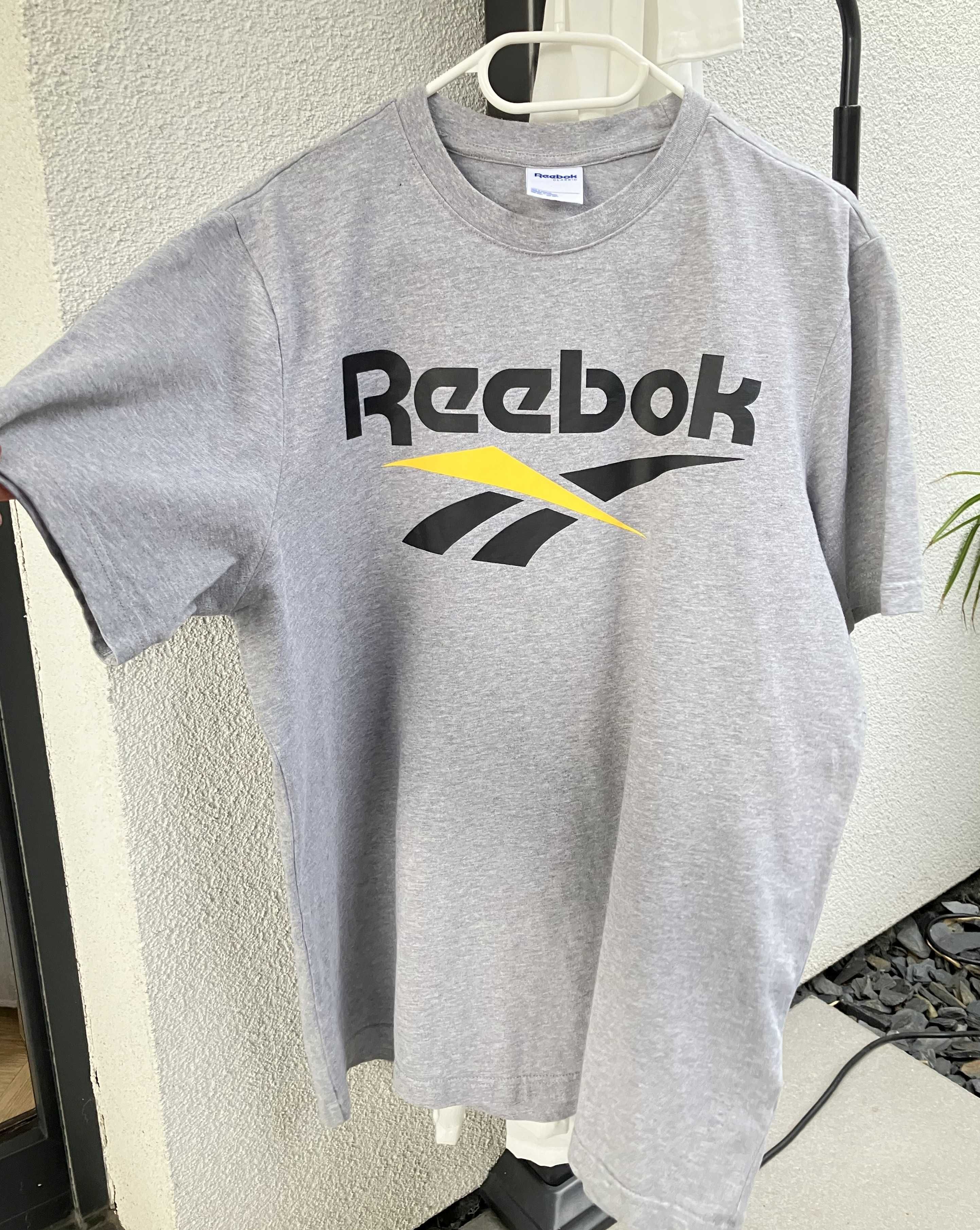 Reebok classic szary t-shirt koszulka męska mięsista bawełna logo