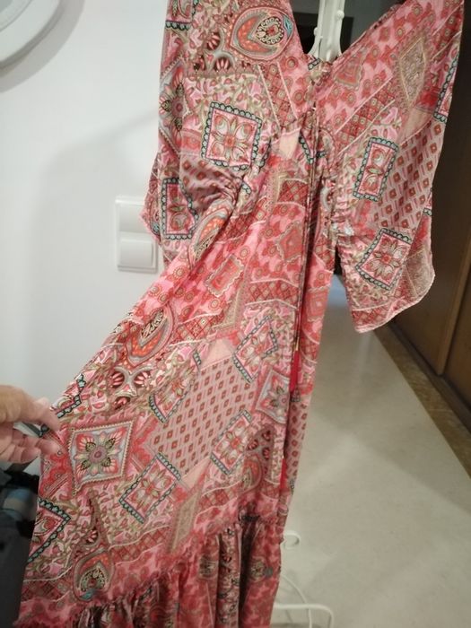 Vestido comprido floral