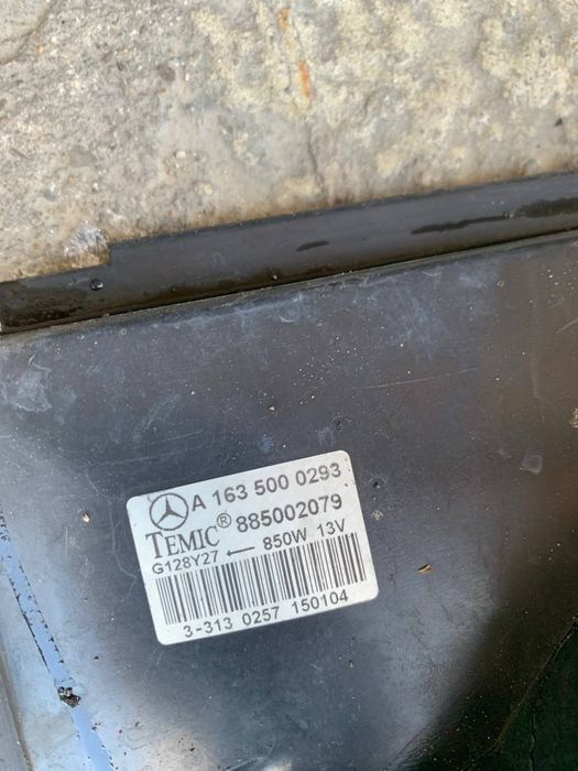 Вентилятор охолодження мл163 перевірений 2.7 cdi 850