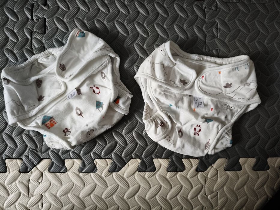 Pieluchy wielorazowe, bawełniane/formowanka 2 PACK