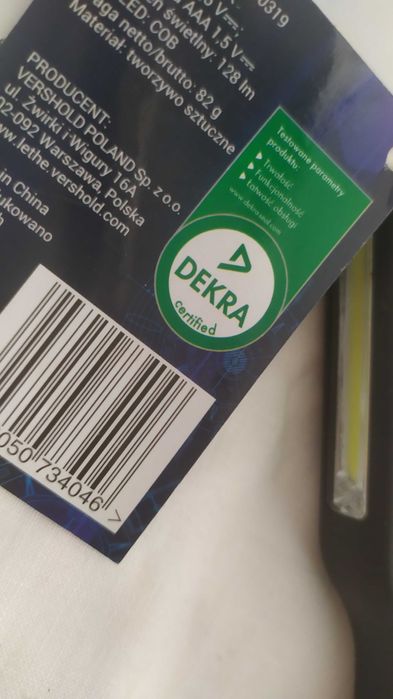 Nowa Lampa robocza mini, LED, 126 lm, lekka ze skuwką magnetyczną 82 g