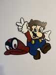 Super Mario, ozdoba ścienna ze sklejki