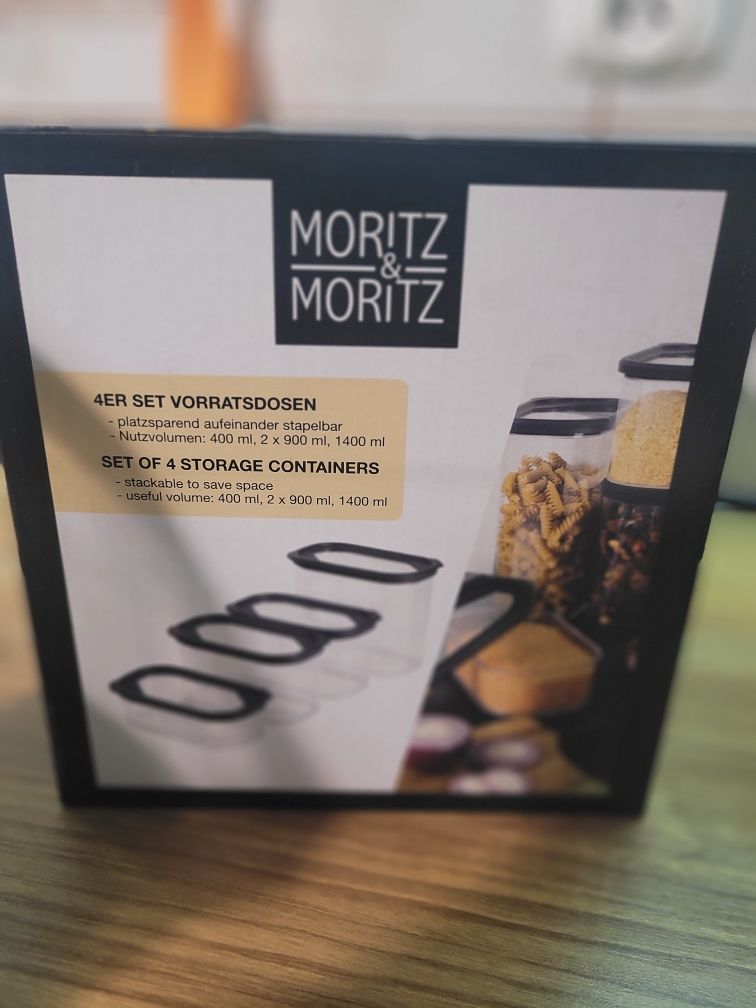 Zestaw 4 pojemników pudełek organizerów do  przechowywania MORITZ & MO