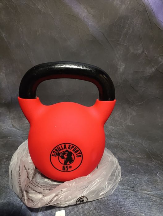 Kettlebell gumowany 29.5 kg – Gorilla Sports