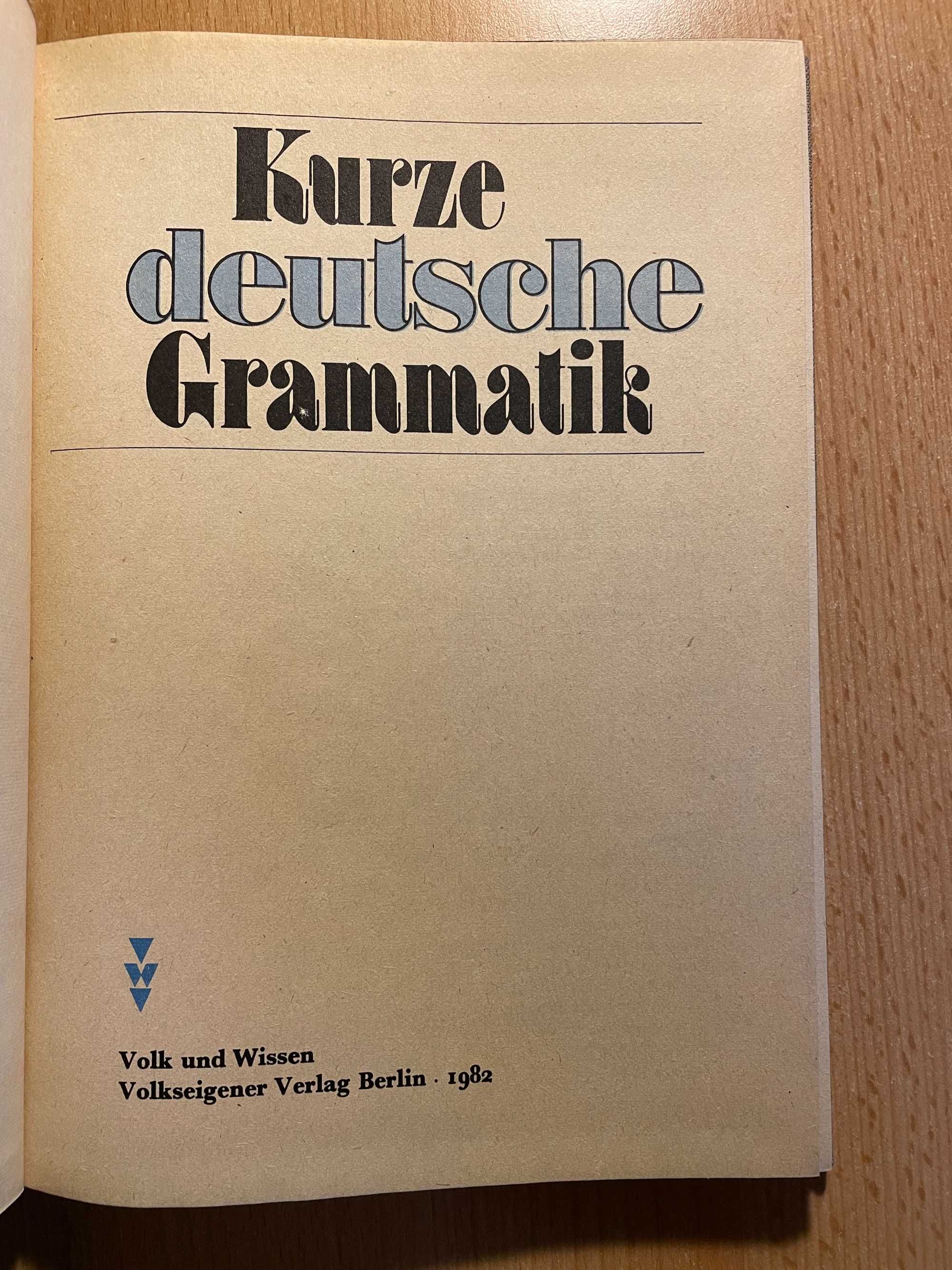Język niemiecki gramatyka Kurze Deutsche Grammatik NOWA