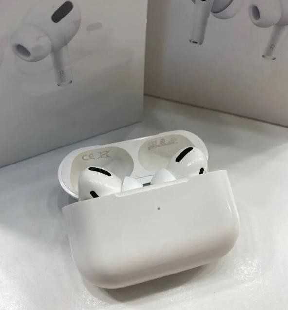 airpods Pro без шумки 1в1 Lux Навушники Бездротові +чохол