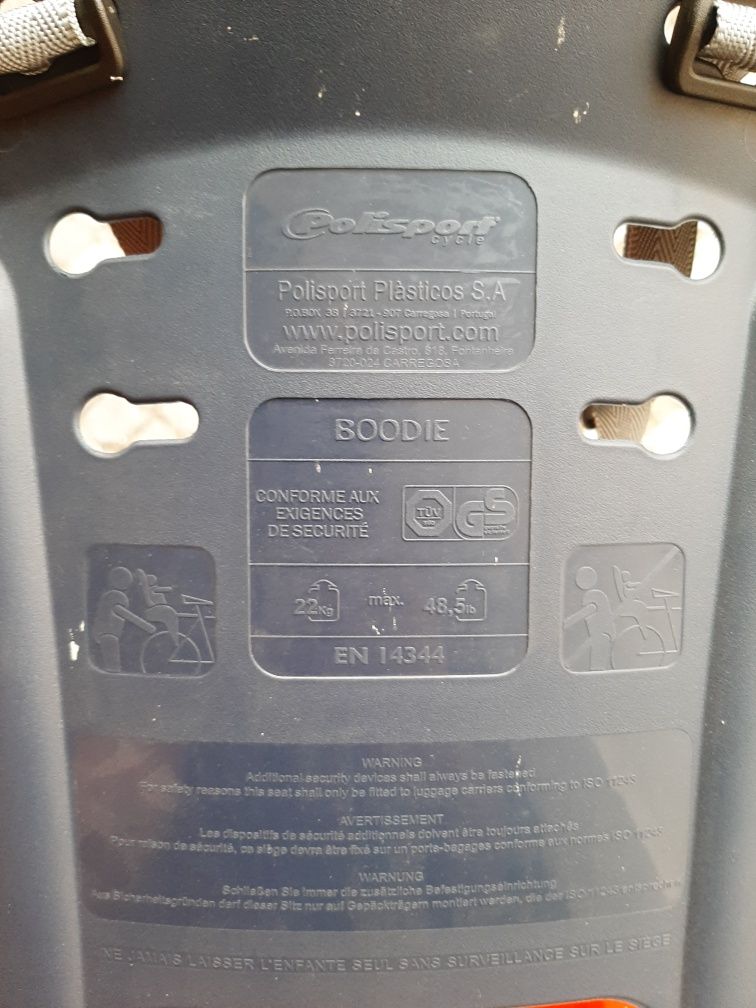 Cadeira de criança para bicicleta