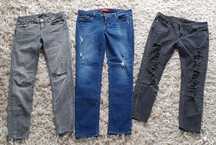 3 jeansy ZARA GUESS DIVERSE rozmiar 38