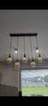 Lampa sufitowa wisząca CAYO Czarna Loft Druciana