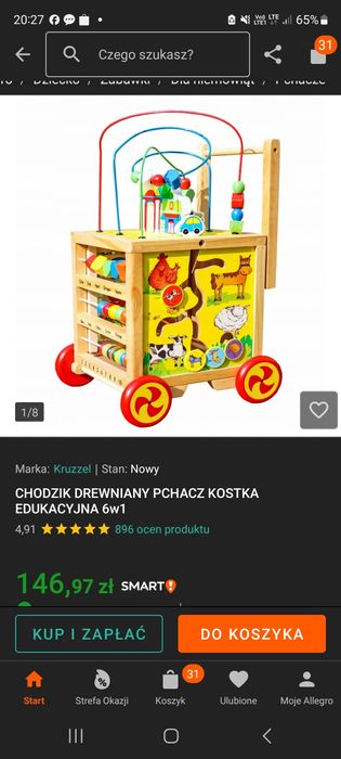 Pchacz,zabawka interaktywna,dla dzieci,nauka chodzenia,kruzzel,jeździk