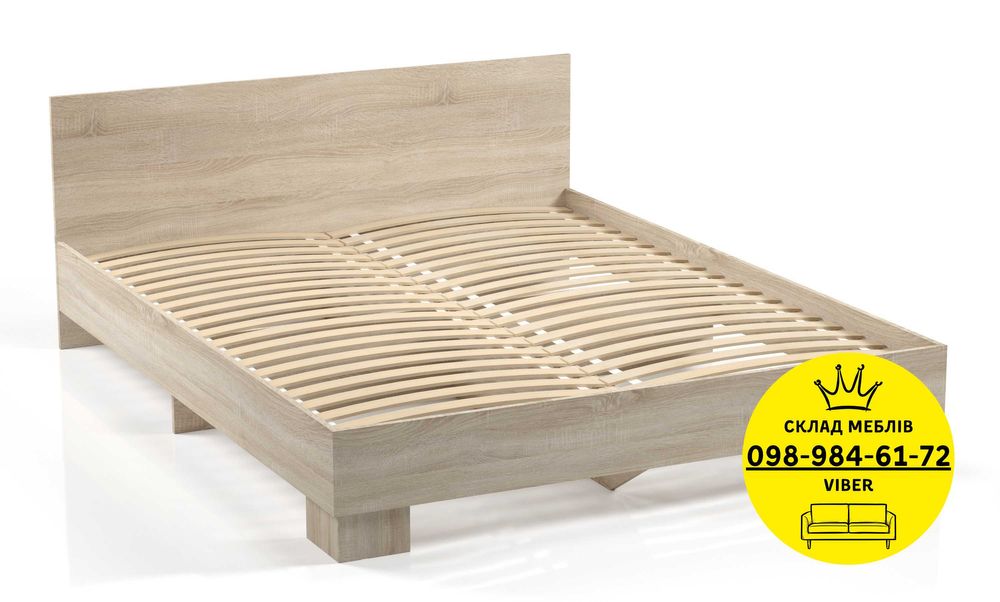 АКЦИЯ! Кровать с ЛАМЕЛЬЮ. Кровать. Ліжко. Спальні. Комод. Мебель