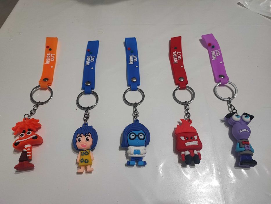 5 fitas de porta-chaves | filme Divertidamente | novas