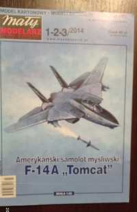 Model kartonowy F-14A Tomcat 1:33 mały modelarz