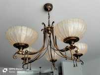 Lampy Granada zestaw zyrandol 5 ramienny, ampla oraz lampa stojaca