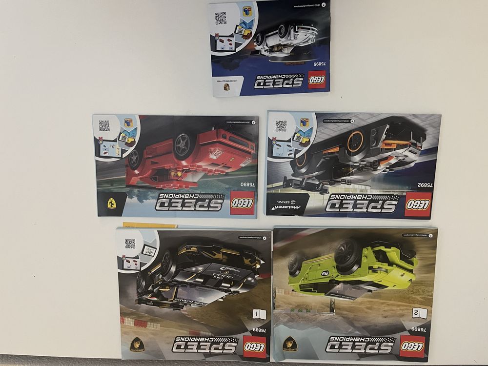 Legos usados com instrucoes