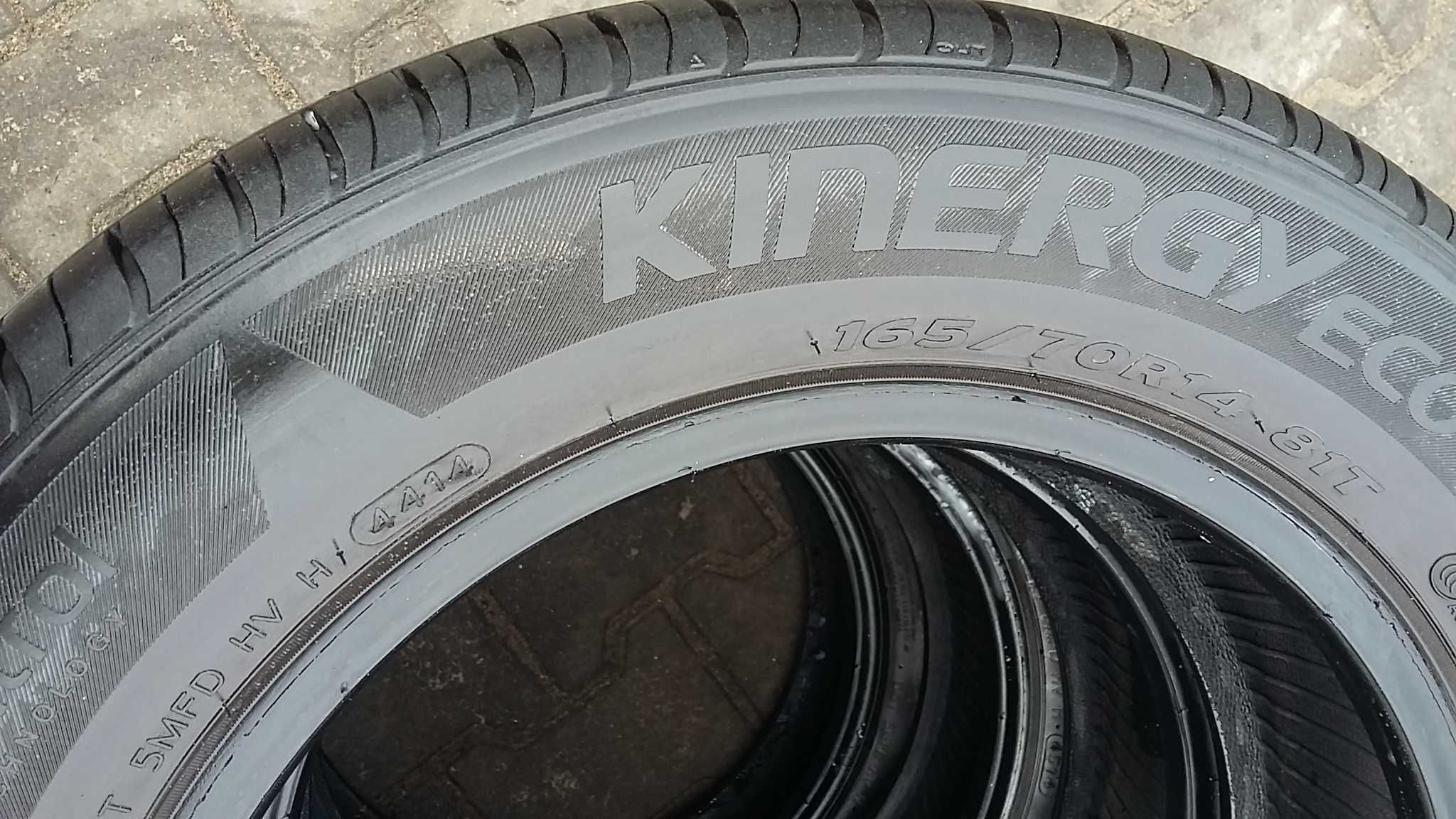 letnie opony 165/70R14 Hankook Kinergy eco stan bdb 6mm
