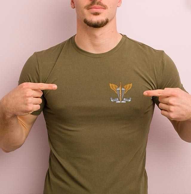 25 бригада  ОПДБр ДШВ військова футболка з принтом ЗСУ