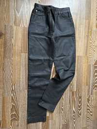 Натуральна шкіра  бомбічні  штани- джинси nina ricci оригінал не zara