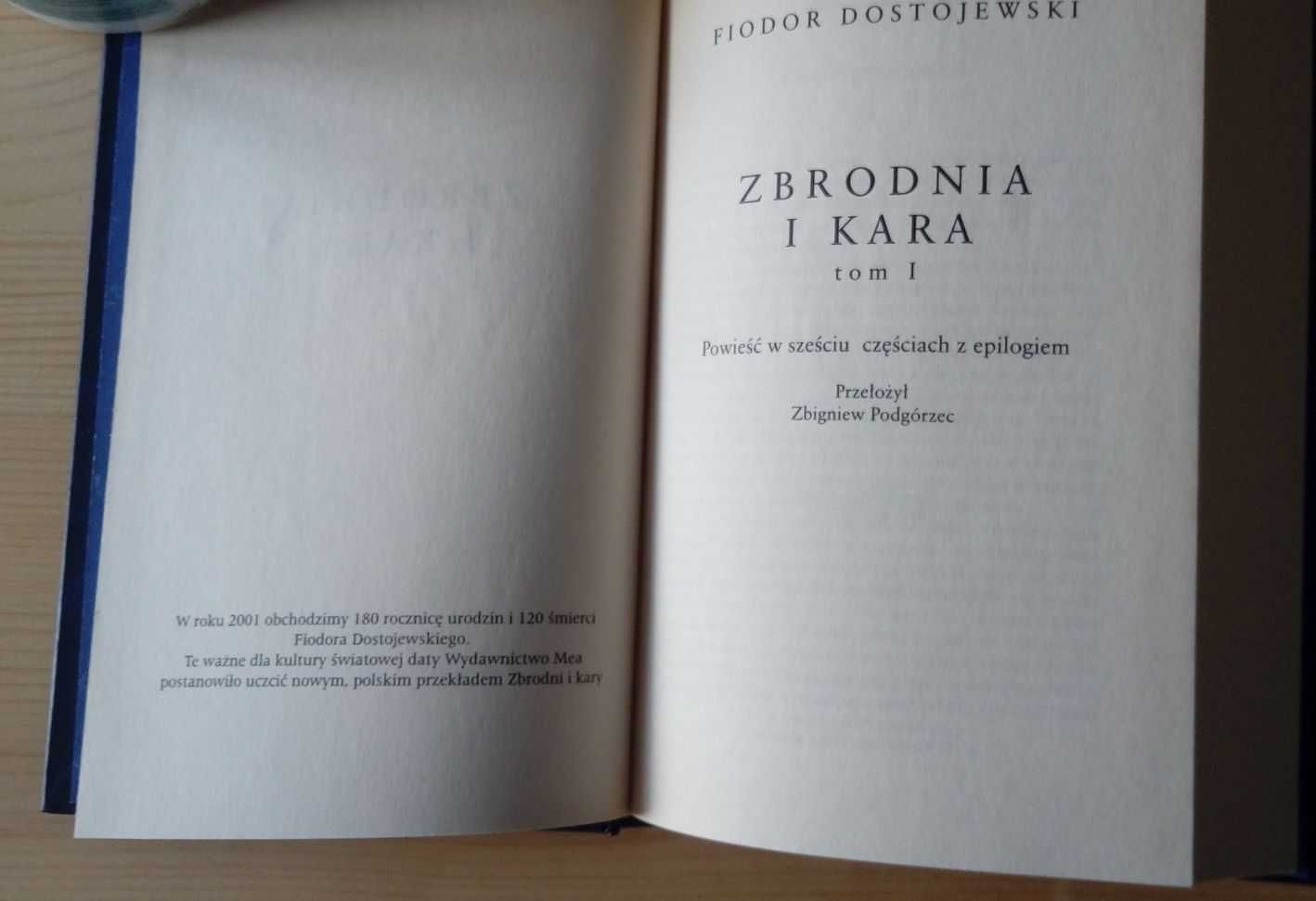 Dostojewski Zbrodnia i kara nowa