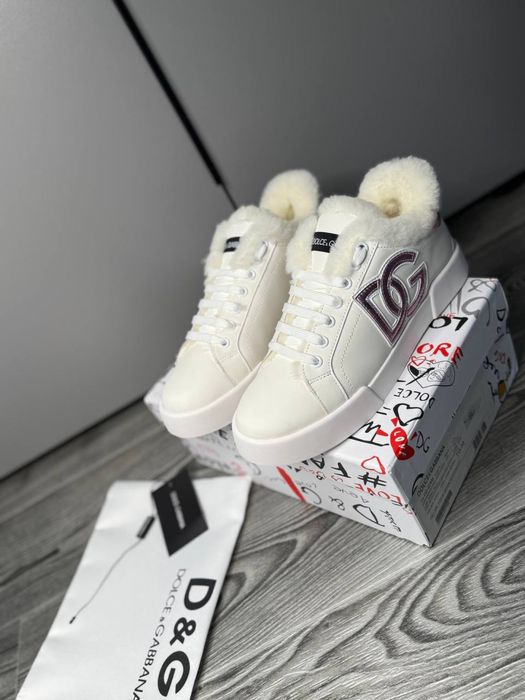 Кеды зимние dolce gabbana кроссовки с мехом зимне