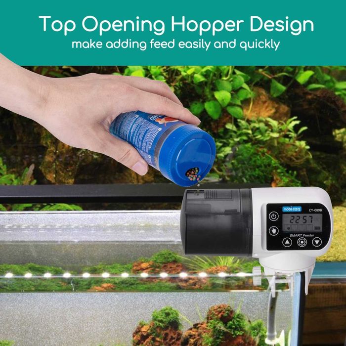 Alimentador Automático para Aquário com Temporizador e Ecrã LCD