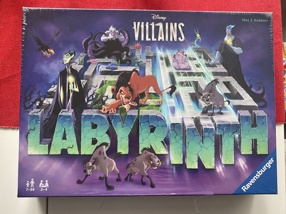 Ravensburger, Gra planszowa Labyrinth Złoczyńcy Disney prezent nowa