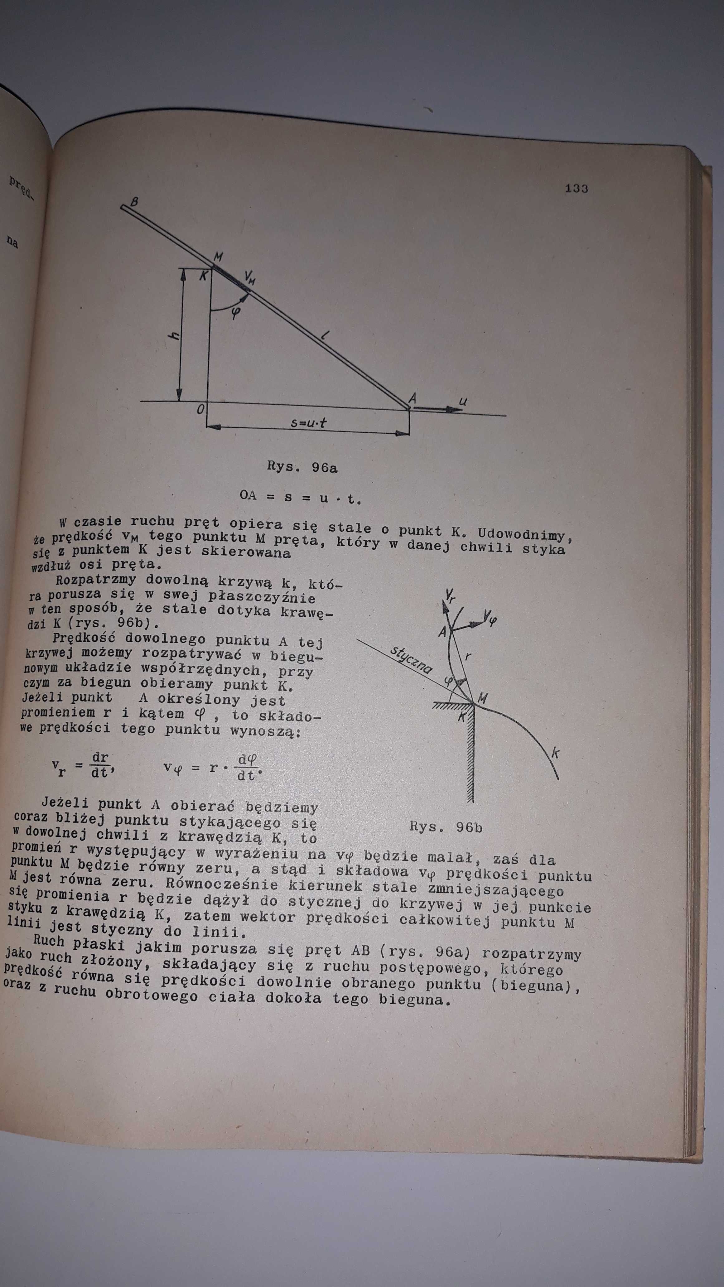 Zbiór zadań z mechaniki. Część II. Kinematyka. Leyko. 1969