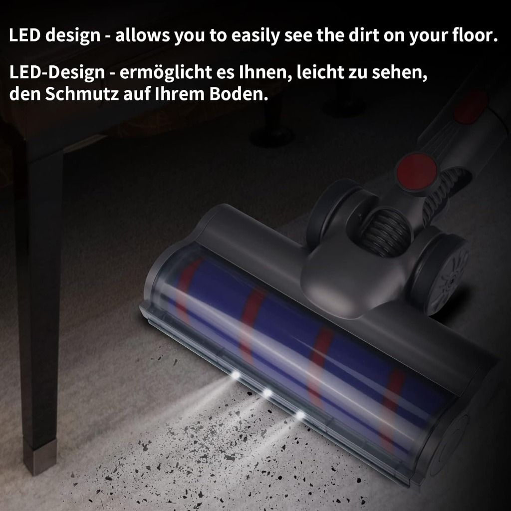 Turboszczotka LED do DYSON V7 V8 V10 V11 V15 ELEKTROSZCZOTKA