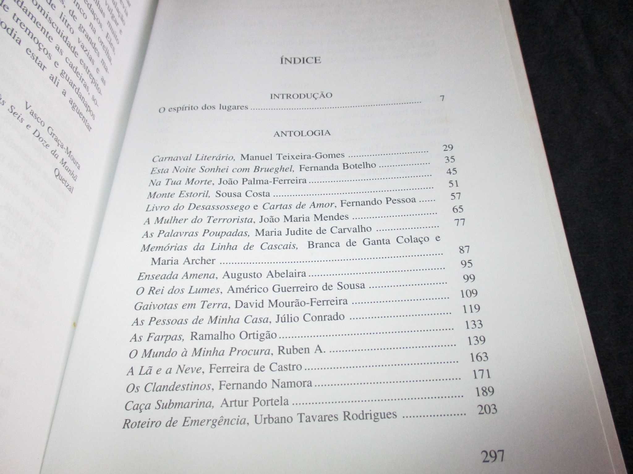 Livro Lugares de Cascais na Literatura Júlio Conrado