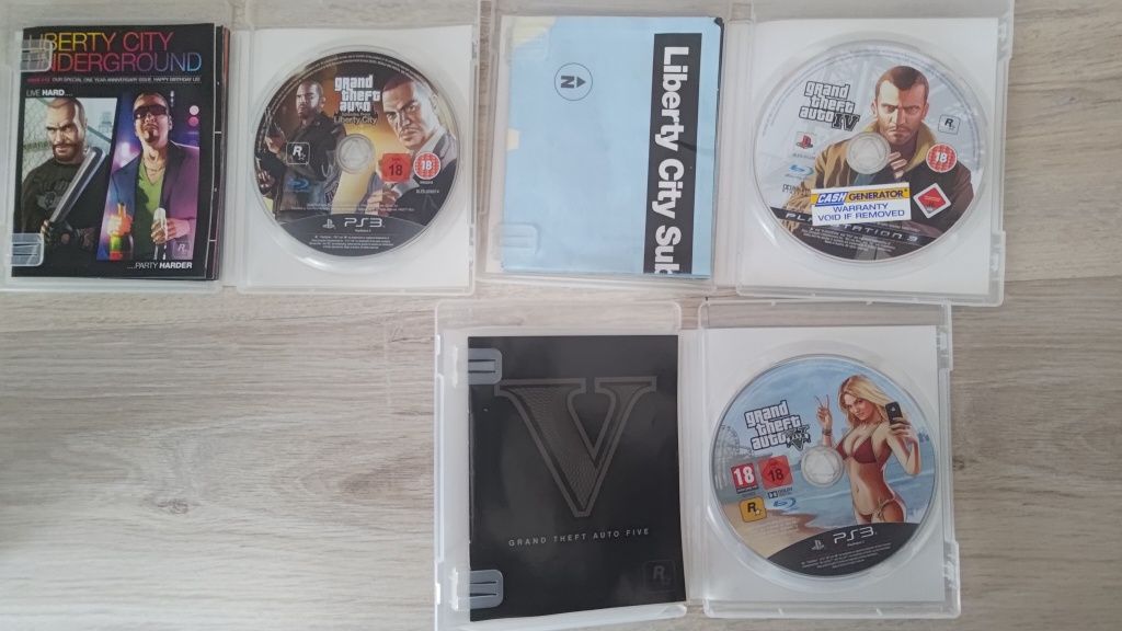 Zestaw Gier na playstation 3 Grand Theft Auto