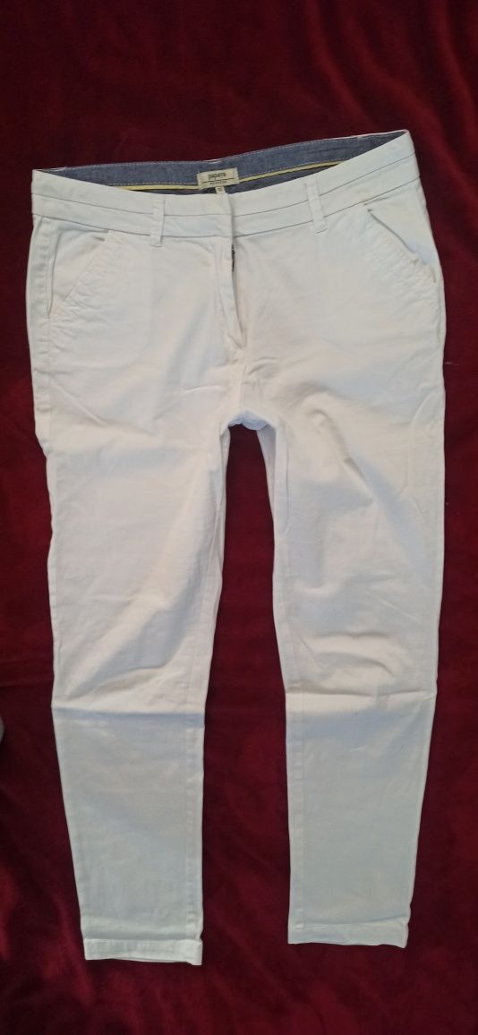 Białe spodnie chinos r. 42