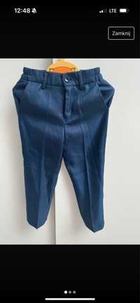 Spodnie wizytowe eleganckie niebieskie 104
