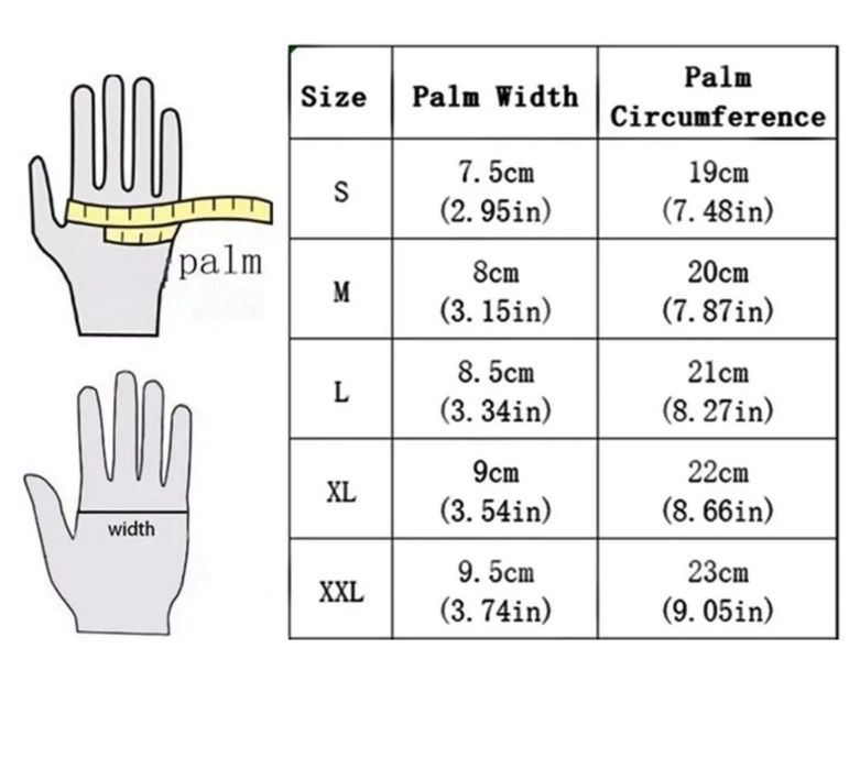Мотоперчаткі шкіряні, різні розміри.