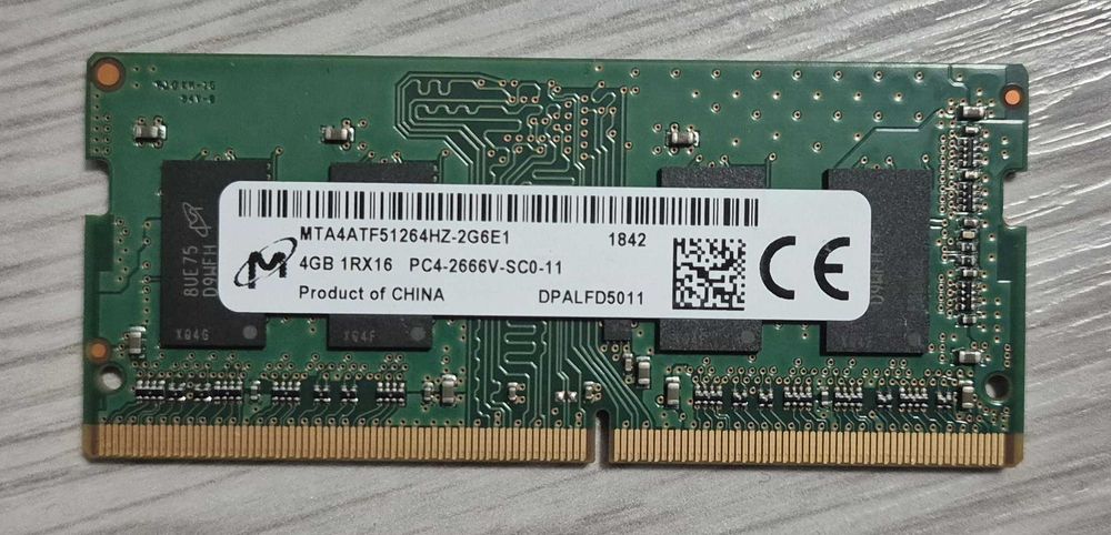 Pamieć RAM do laptopa 4GB 2666MHz Micron