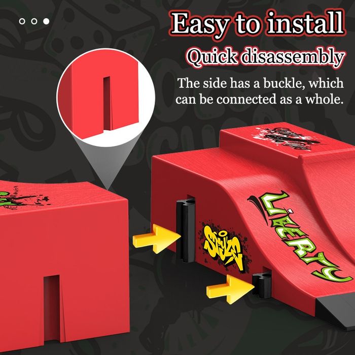 Pista de Skate de dedos com 6 Skates (Artigo Novo)