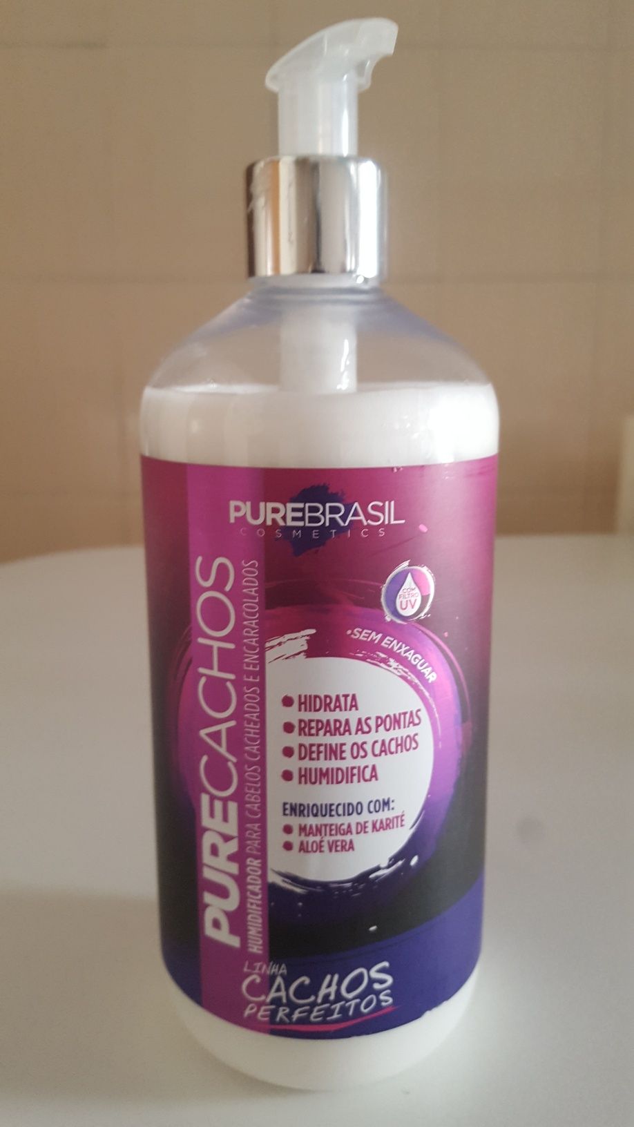 Creme para cabelo com caracois novo