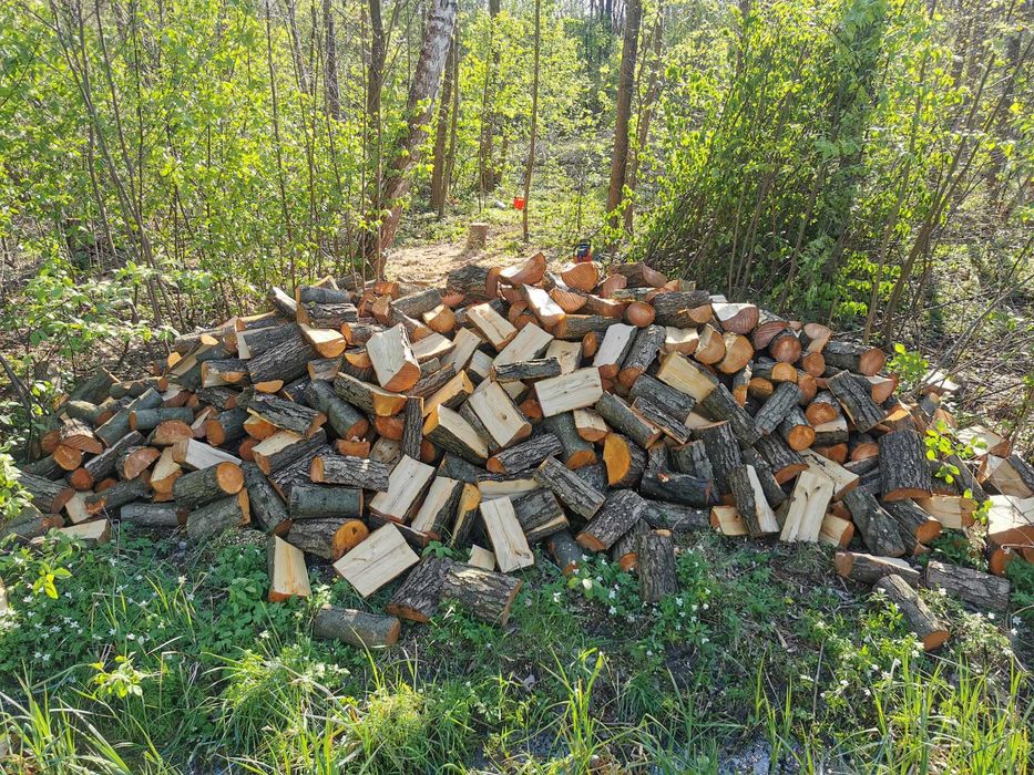 Drewno Opałowe Kominkowe Buk Grab Sezonowany Transport